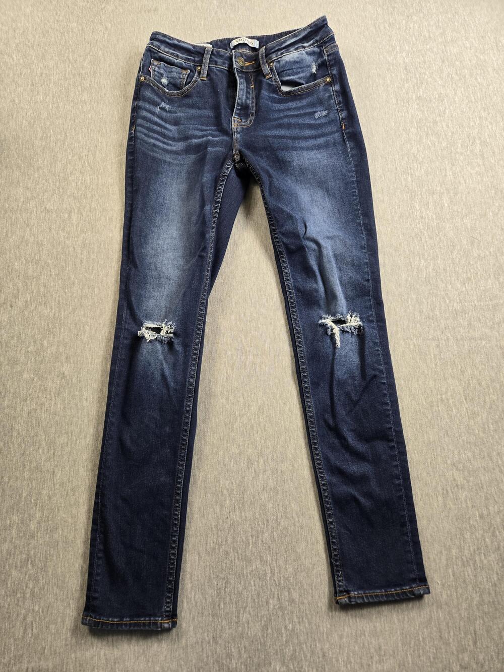 Vigoss Jeans Womens 26 Distressed Skinny Thompson Tomboy Stretch Denim Pants